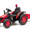 Smarty Elektro-Kinderauto Kidcars Traktor mit Anhänger weiß
