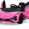 KOMFOTTEU Elektro-Kinderauto Lamborghini rosa