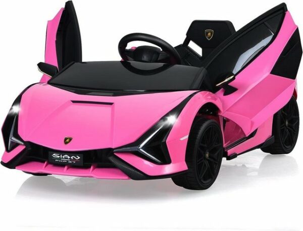 KOMFOTTEU Elektro-Kinderauto Lamborghini rosa