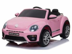 TPFLiving Elektro-Kinderauto VW Beetle mit Fernbedienung - 2 x 12 Volt - 7Ah-Akku