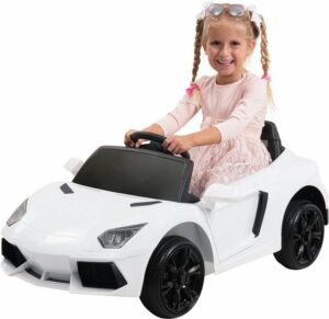 Actionbikes Motors Elektro-Kinderauto Super Sport - Fernbedienung & Kofferraum zum Öffnen - Bremsautomatik