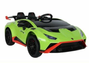 LEAN Toys Elektro-Kinderauto Elektro Kinderauto Lamborghini STO Drift Grün 2x45 Watt+FB+LED+Audio