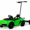 Kidix Elektro-Kinderauto Schiebebügel & Stehplatz Kinder Elektro Lamborghini Kinderauto grün