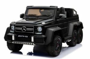 Kidix Elektro-Kinderauto Elektro Auto 6x6 G63 AMG Mercedes Kinderfahrzeug Kinderauto Elektro schwarz