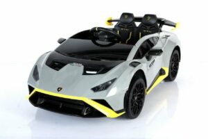 ES-Toys Elektro-Kinderauto Elektro Kinderauto "Lamborghini Huracan STO" - lizenziert - Grau