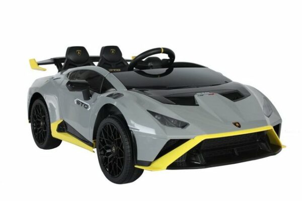 LEAN Toys Elektro-Kinderauto Elektro Kinderauto Lamborghini STO DRIFT Grau 2x45 Watt+FB+LED+Audio