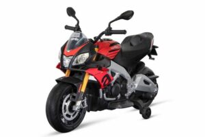 Kidix Elektro-Kindermotorrad Elektro Kinder Motorrad Aprilia Tuono V4 Lizenz 2x20W rot