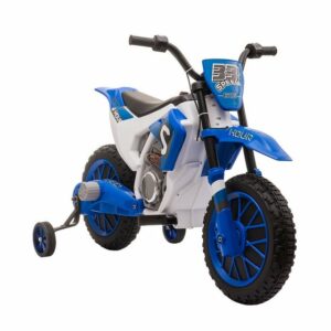 HOMCOM Elektro-Kindermotorrad Elektrofahrzeug mit 2 abnehmbaren Stützrädern für Kinder ab 3 Jahre