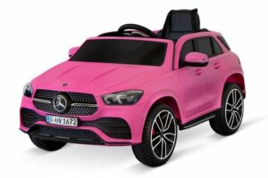 Kidix Elektro-Kinderauto Elektro Kinderauto Mercedes GLE450 Lizenz 2x35W Kinderfahrzeug rosa