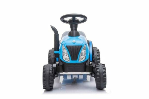 LEAN Toys Elektro-Kinderauto Kinder Elektrofahrzeug Traktor mit Anhänger LED