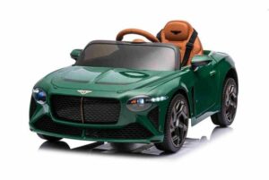 BoGi Elektro-Kinderauto Bentley Mulinner Bacalar Kinderfahrzeug Ledersitz EVA-Vollgummireifen grün