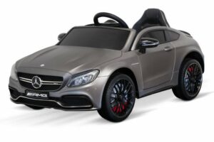 Kidix Elektro-Kinderauto Lizenz Mercedes C63 AMG Elektro 2x25WKinderauto Kinderfahrzeug grau