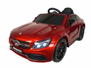 TPFLiving Elektro-Kinderauto Mercedes C 63 AMG mit Fernbedienung - 2 x 12 Volt - 7Ah-Akku